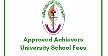 Approved Achievers University School Fees
