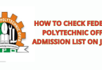 How to Check Federal Polytechnic Offa Admission List on JAMB
