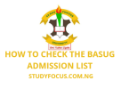 How to Check the BASUG Admission List