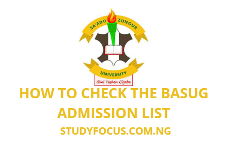 How to Check the BASUG Admission List