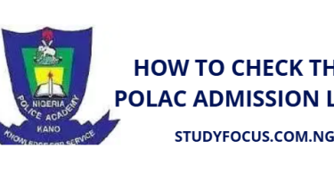 How to Check the Polac Admission List