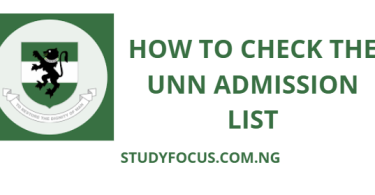 How to Check the UNN Admission List