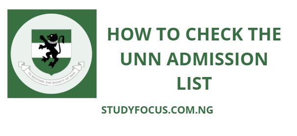 How to Check the UNN Admission List