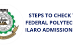Steps to Check the Federal Polytechnic Ilaro Admission List