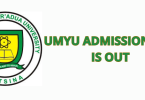 UMYU Admission List Is Out