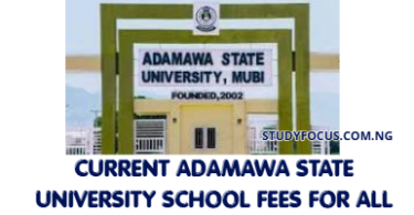 Current Adamawa State University School Fees for All Courses