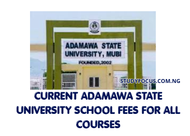 Current Adamawa State University School Fees for All Courses