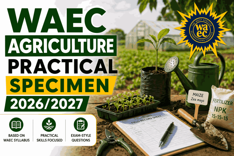 WAEC Agricultural Science Practical Specimen