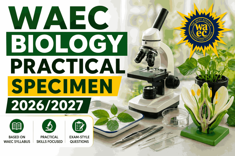WAEC Biology Practical Specimen