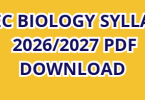 WAEC Biology Syllabus