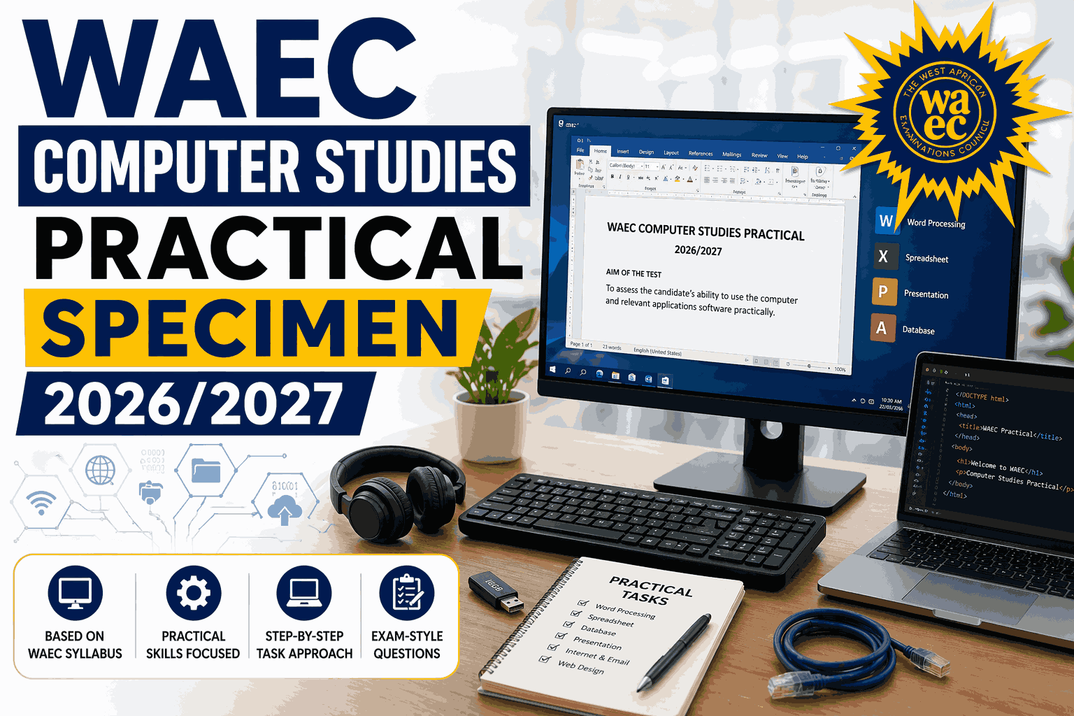 WAEC Computer Studies Practical 2026/2027