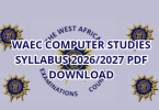 WAEC Computer Studies Syllabus