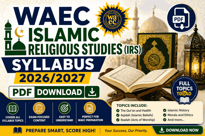 WAEC Islamic Religious Studies (IRS) Syllabus