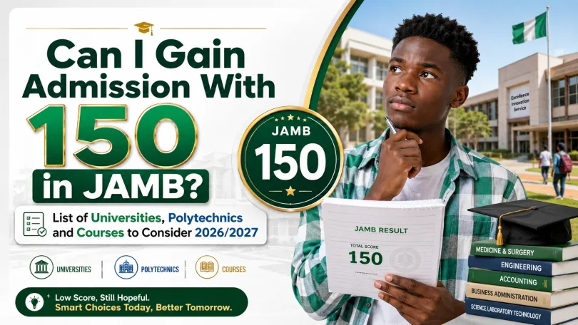 Can I Gain Admission With 150 in JAMB