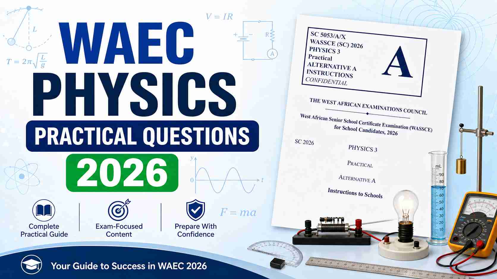 WAEC Physics Practical Questions